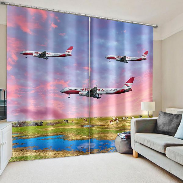 

p curtain 3d for living room kids bedroom fly curtains windproof thickening blackout fabric