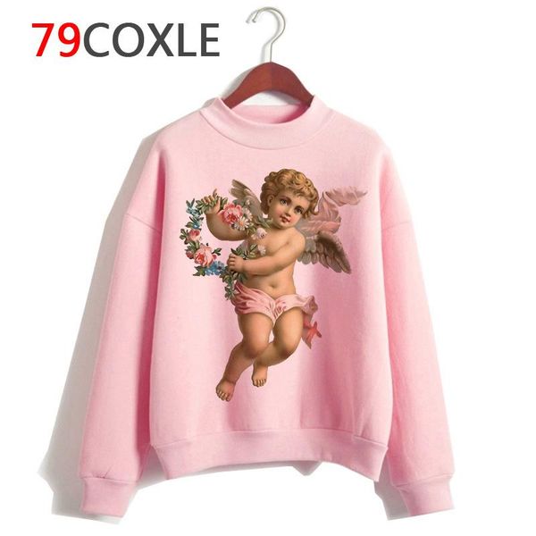 

angel hoodies femme grunge harajuku printed women hoddies sweatshirts women's &, Black
