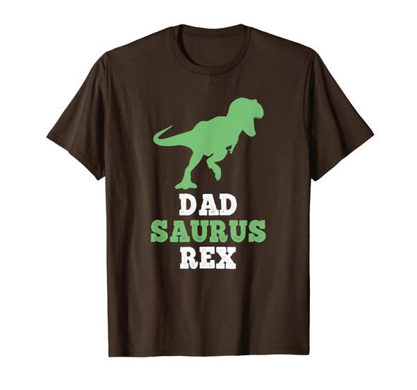 

dad-saurus rex funny dinosaur dadsaurus gift t-shirt, White;black