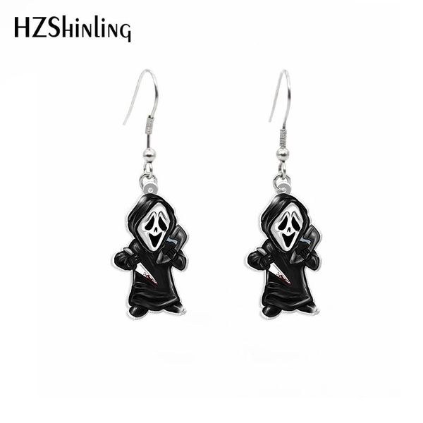 

dangle & chandelier 2021 horro movie earring chucky jason acrylic hook epoxy jewelry earrings gifts friends, Silver