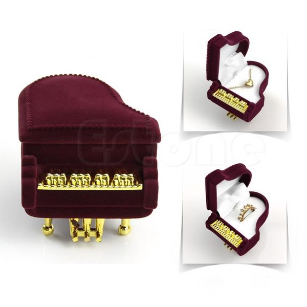 

jewelry pouches, bags velvet piano ring elegant box earring pendant wedding case axyd, Pink;blue