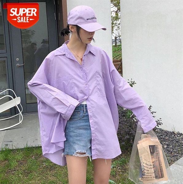 

303-13 thin solid color sunscreen shirt women korean version loose and plus size casual trend #cu0y, Black;gray