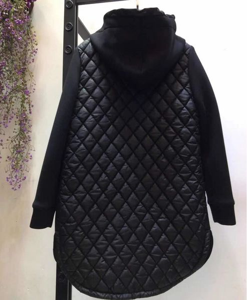 

skirt hooded coats autumn winter fashion long parka coat women cotton padded warm casual grey black overcoat ladies outwear, White