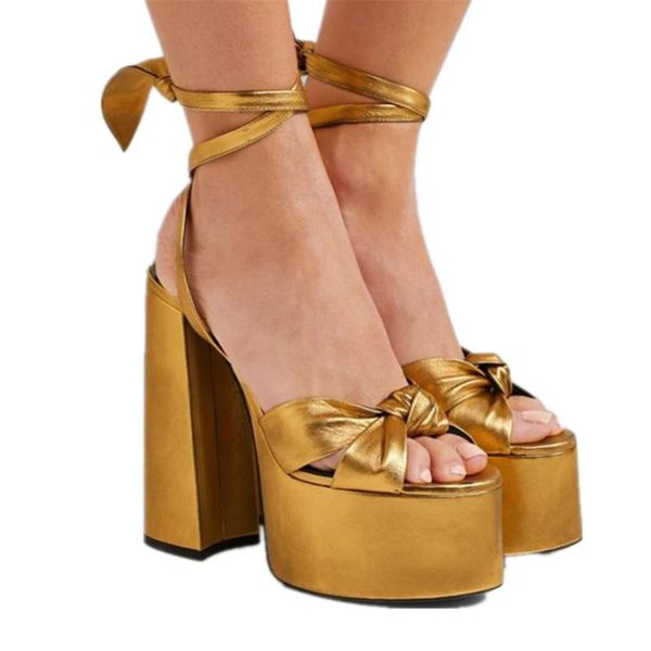 

dilalula 2021 brand design platform super high heels party sandals women ankle wrap night ladies 43, Black