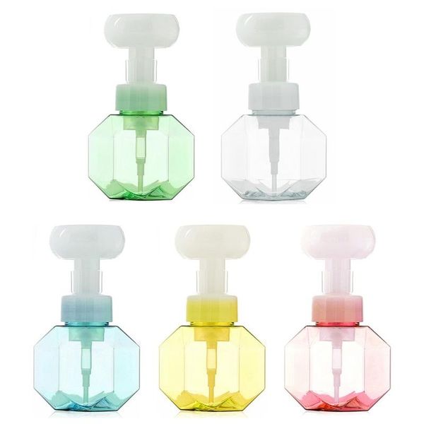 

storage bottles & jars 300ml flower shape foam bottle transparent dispenser empty foaming hand soap pump plastic refillable cosmetic tube 85