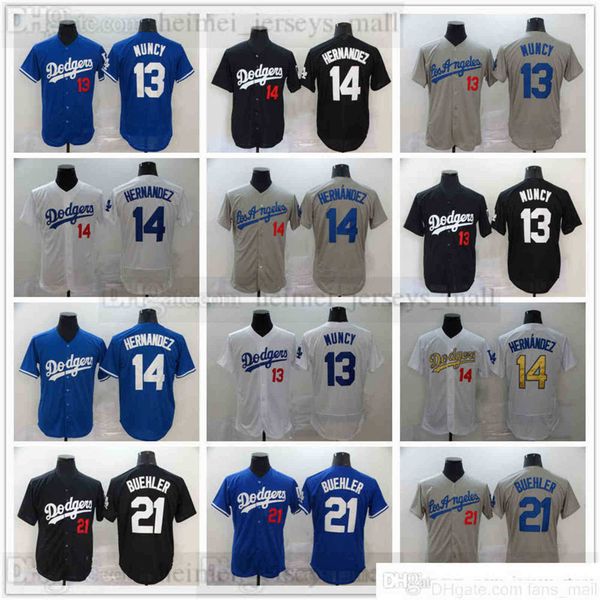 

2022 new baseball jerseys 14 enrique hernandez jersey 21 walker buehler 13 max muncy gray grey white blue black gold stitched
