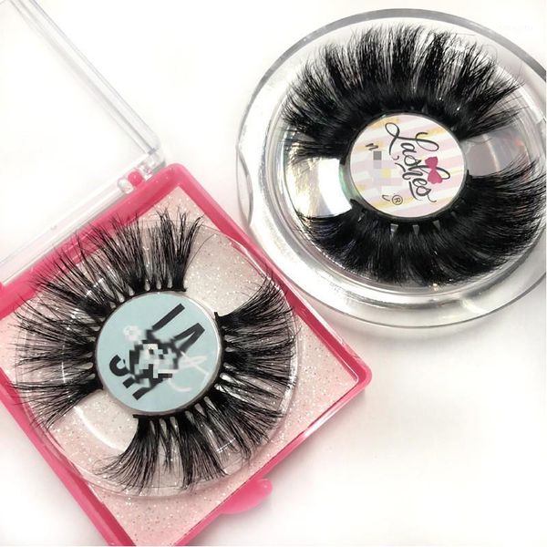 

selling 3d real eyelashes makeup natural soft extra 25mm length lashes custom logo1