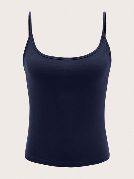 

solid cami 00q6#, White