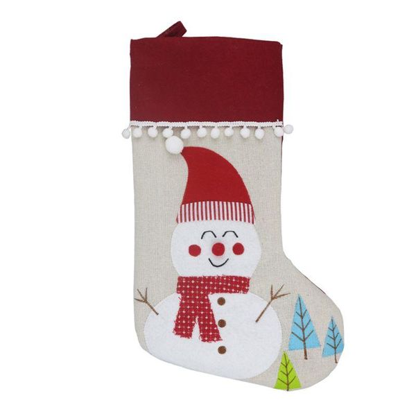 

christmas decorations stockings sock santa snowman tree candy gift bag xmas