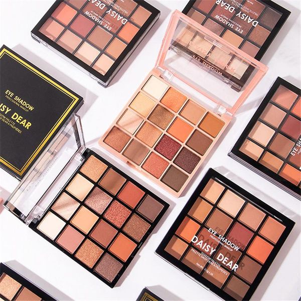 

eye shadow 16 colors matte eyeshadow palette glitter waterproof long lasting eyes make up shimmer earth color cosmetic