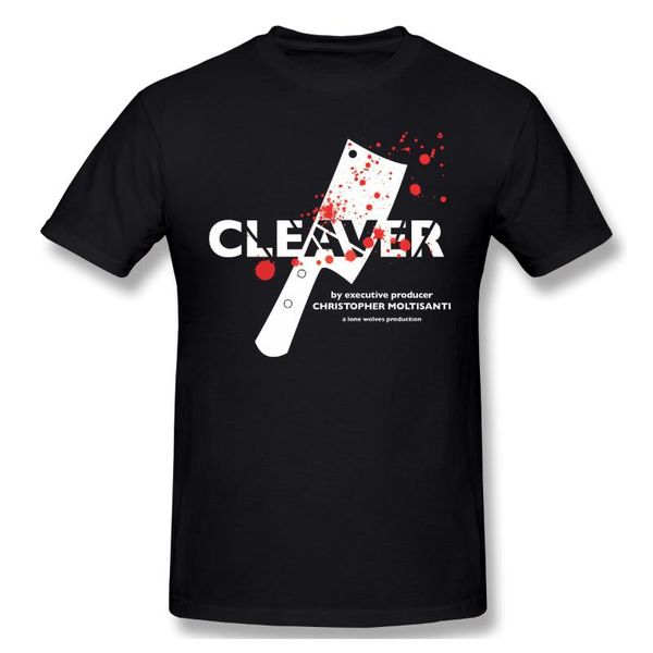

men's t-shirts the sopranos presents cleaver print cotton funny t shirts men fashion streetwear, White;black