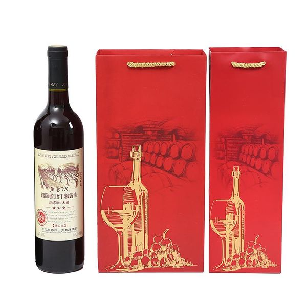 

gift wrap 20pcs red wine bag portable double stick cigarette return custom logo