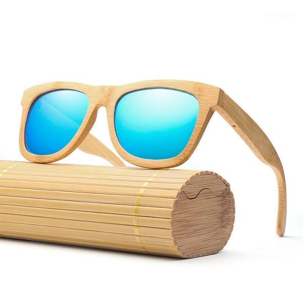

sunglasses bamboo wood sunglass uv400 vintage style 8 colors coated big frame all-match accessories sunscreen simple, White;black