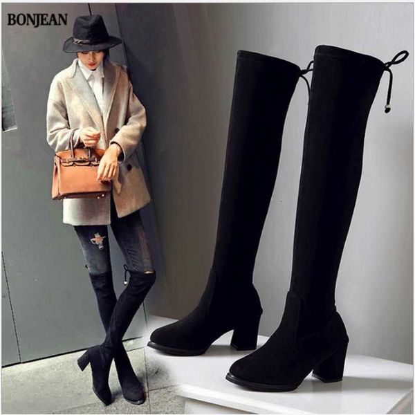 

winter chunky heels buckle round toe zip fashion female motorcycle boots flock platform shoes women black jtuv