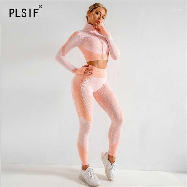 

women's tracksuits fashion o neck long sleeve crop and pants 2 pieces set high street lady sport women necessary outfits, Gray
