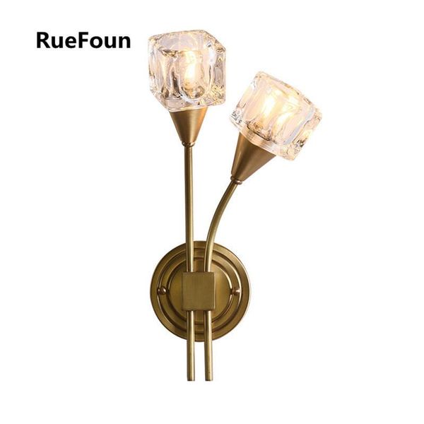 

modern led crystal aplique luz pared abajur deco maison home beside lamp wall