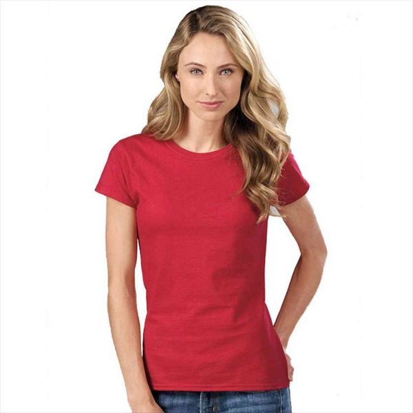 

summer cotton crop solid color women t shirt femme blusa short sleeve, White