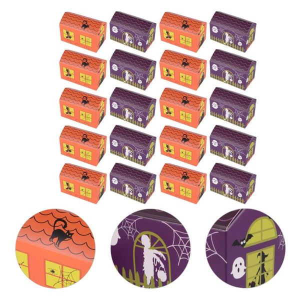 

gift wrap 20pcs box party paper case festival candy (random color)