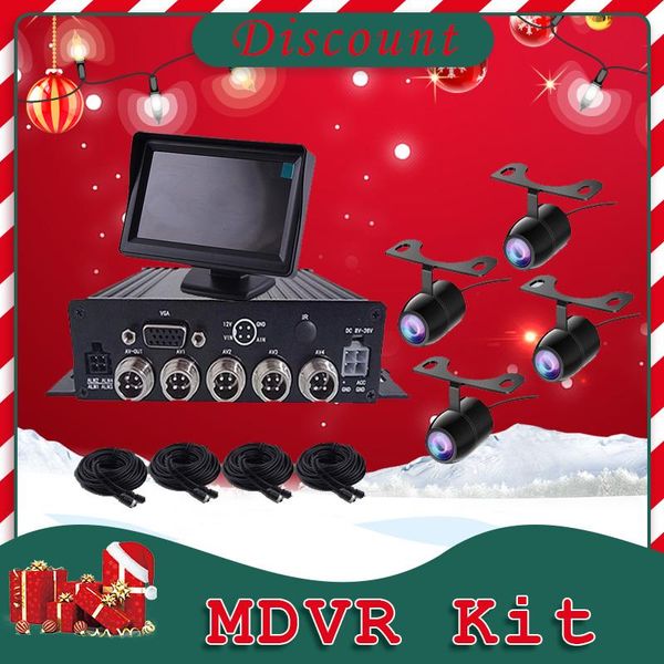 

4ch sd card mobile car dvr kit with hd 1080p camera mdvr dvrs