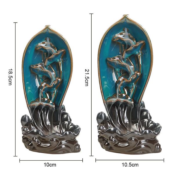 

fragrance lamps ceramic lotus sandalwood backflow incense burner well handwork with incredible detailing calm emotions relieve anxiety