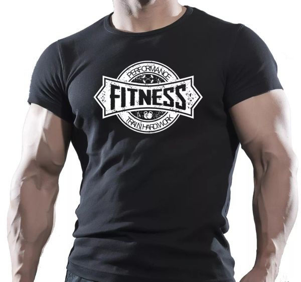 

performance fitness training gym motivation t-shirt mma workout clothing top, White;black