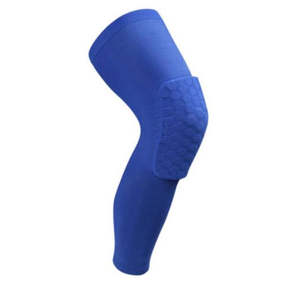 

elbow & knee pads crashproof antislip basketball leg long universal protector honeycomb solid crash pad sports, Black;gray