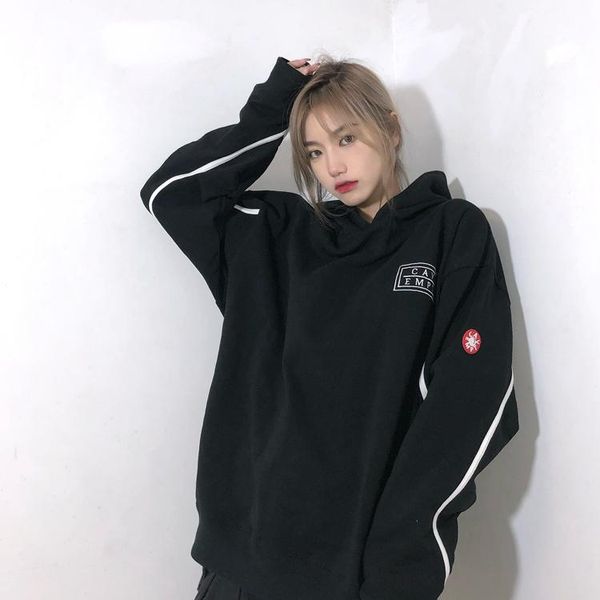 

men's hoodies & sweatshirts c.e cavempt hooded sweatshirt hip hop embroidered logo cotton men women 1:1 loose pullover, Black