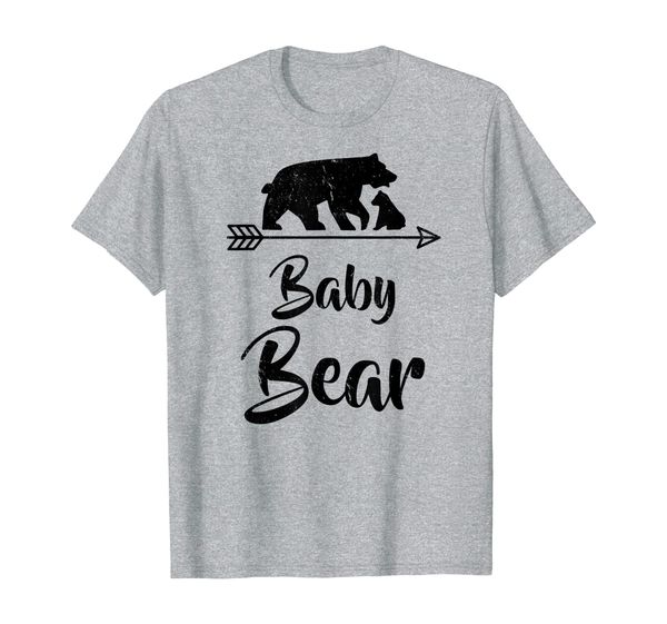 

baby bear t-shirt gift mother's / father's day, White;black