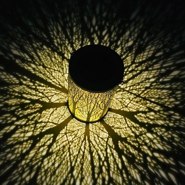 

solar powered garden lights hanging holiday tree decorative outdoor light yard lawn waterproof solar-powered lamp lamps