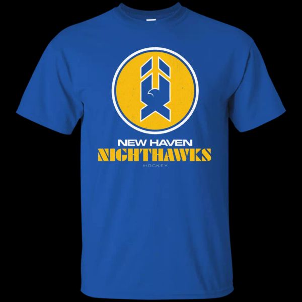 

new haven, nighthawks, ahl, retro, hockey, 1970's, 1980's, jersey logo, throwbac, White;black