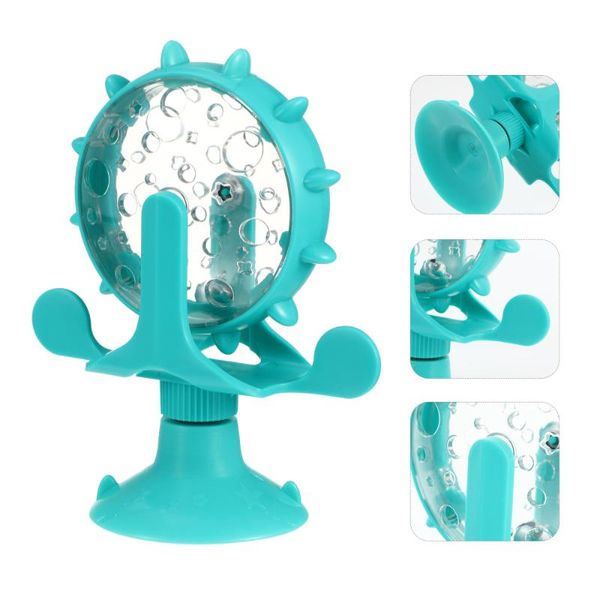 

rolling windmill turntable dispenser interactive pet slow feeding cat toys