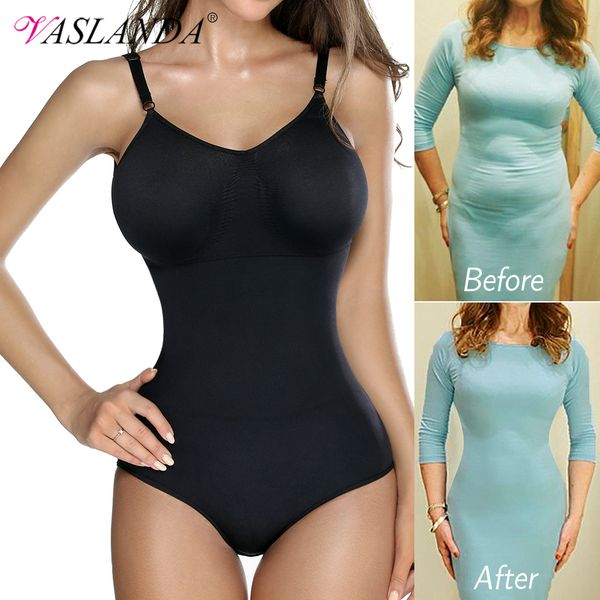 

women shaping full body shaper v-neck summer waist trainer butt lifter bodysuits postpartum shapewear slimming underwear