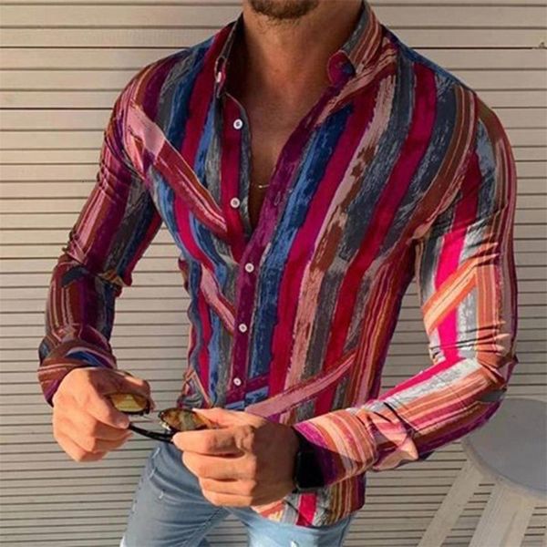 

men fashion shirts casual multicolor striped lapel long-sleeve blouse shirt summer auttumn arrivals 2# men's, White;black