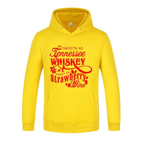 

men's hoodies & sweatshirts jennessee whiskey letter print winter hoodie women sweatshirt jogger fleece autumn brand pullover, Black