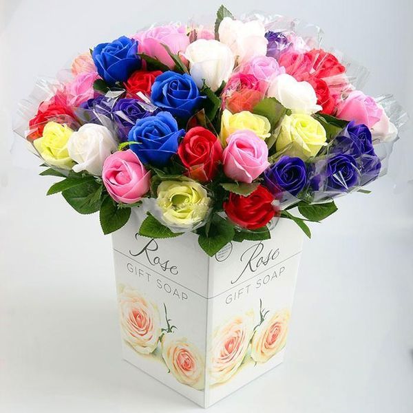 

decorative flowers & wreaths valentine's day gift bath body rose petal flower soaps perfect as wedding favors/birthday gifts or decorat