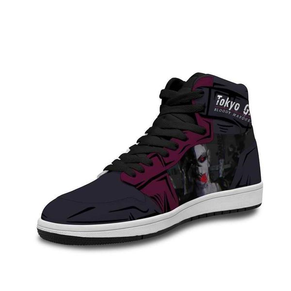 

2021 283a tokyo ghoul leather basketball shoes ins for men's soft outdoor trainers