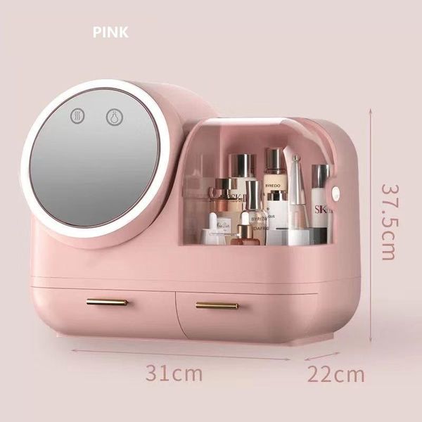 

storage drawers led cosmetic box desklarge-capacity skin care product rack creative dust-proof finishing