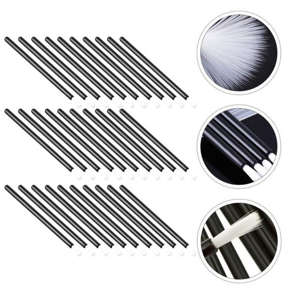 

eyelash curler 50pcs disposable lipstick brush creative applicator makeup prop black