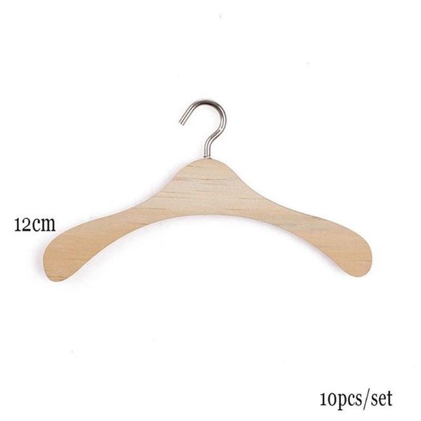 

hooks & rails 10pcs durable practical environmental non-slip doll cloth wood odorless accessory hanger storage rack
