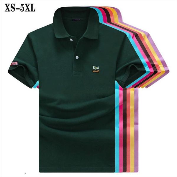 

100% cotton men polo short sleeve shirts casual summer brand homme fashion clothing xs 5xl, White;black