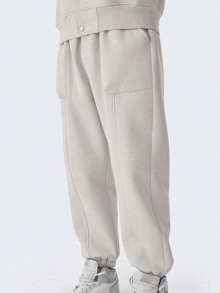 

men slant pocket seam front joggers q5ry#, Black