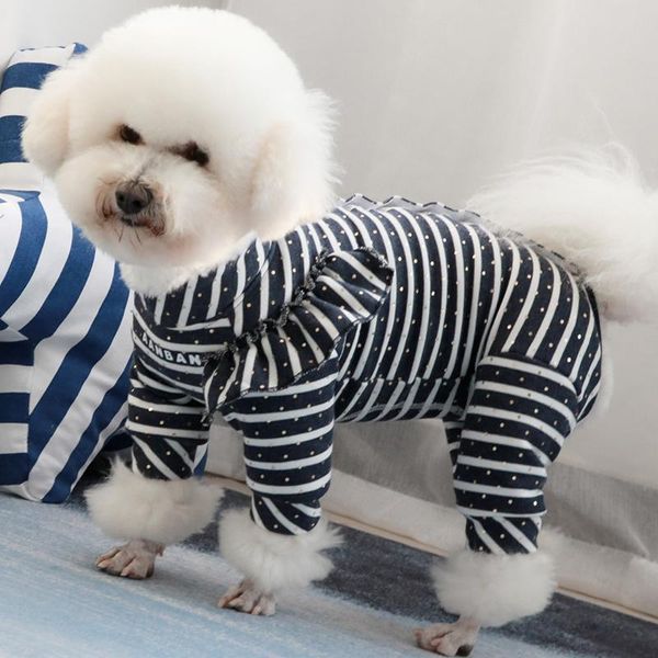 

dog apparel pet jumpsuit thin puppy clothes protect belly overalls 100%cotton pajamas for small dogs chihuahua poodle sweatshirt coat