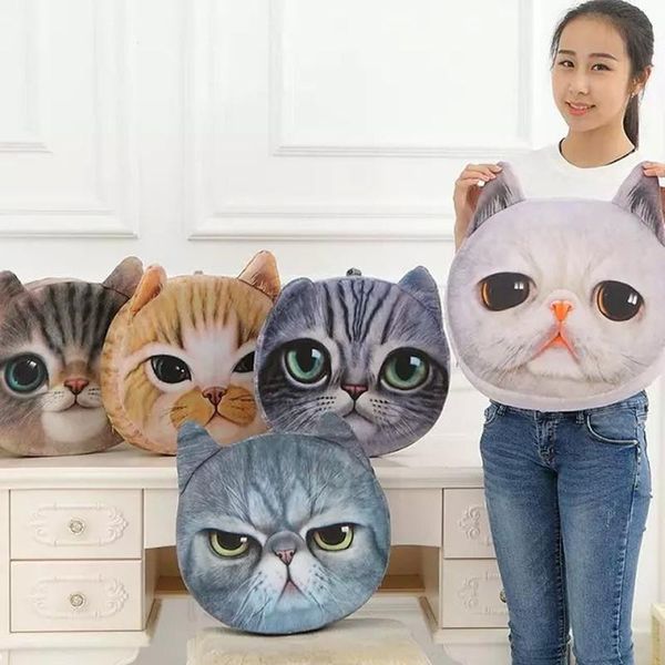 

cushion/decorative pillow personalized plush toys washable 3d meow star who cushion, big cat face cushions, children's christmas gifts