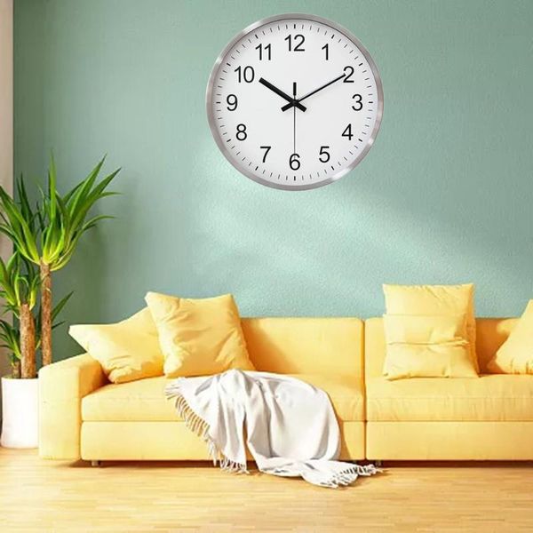 

wall clocks clock radio continuous second hand auto reception interior large numbers easy to read 1.8 inches