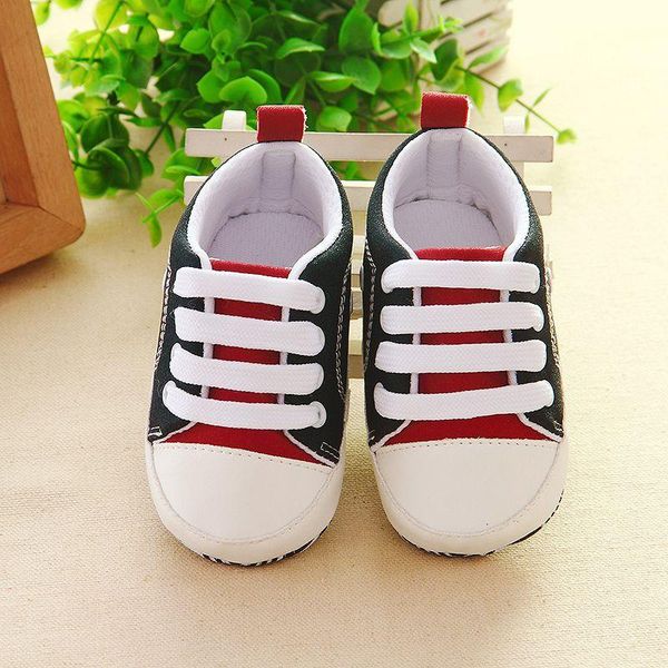

first walkers born baby classic canvas infant toddler anti-slip cotton sports sneakers soft sole color mosaic shoes