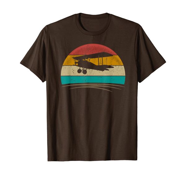 

plane shirt retro vintage 70s distressed pilot men women t-shirt, White;black