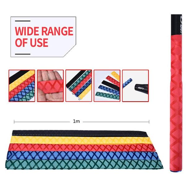 

boat fishing rods 100 * 2/2.5/3cm non-slip heat shrink wrap tubing rod handle insulation waterproof racket grip 4 colors