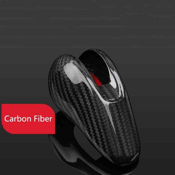 

bon fiber for macan panamera 718 911 auto gear shift knob cover 2014-2020 car accessories