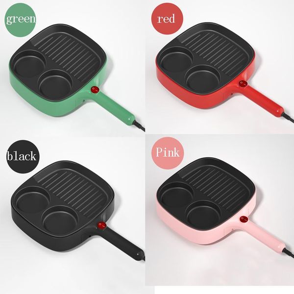 

multifunctional egg burger machine plug-in special flat-bottomed breakfast pancake pan household non-stick artifact electric skillets