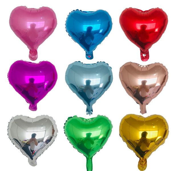 

heart shape foil balloons, 18" party balloons rainbow colorful decoration for birthday party/wedding/engagement party/celebration/holid